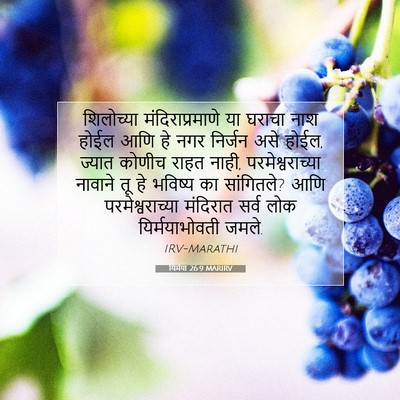 Picture 07 - यिर्मया 26:9 MARIRV - शिलोच्या - Bible Verse Picture