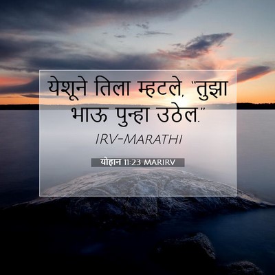 Picture 07 - योहान 11:23 MARIRV - येशूने तिला - Bible Verse Picture