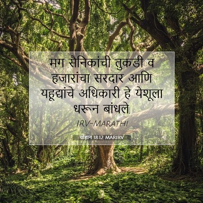 Picture 07 - योहान 18:12 MARIRV - मग सैनिकांची - Bible Verse Picture