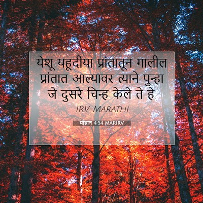 Picture 07 - योहान 4:54 MARIRV - येशू यहूदीया - Bible Verse Picture