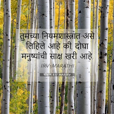 Picture 07 - योहान 8:17 MARIRV - तुमच्या - Bible Verse Picture