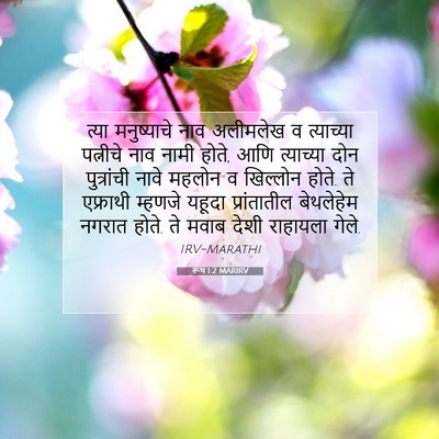 Picture 07 - रूथ 1:2 MARIRV - त्या मनुष्याचे - Bible Verse Picture