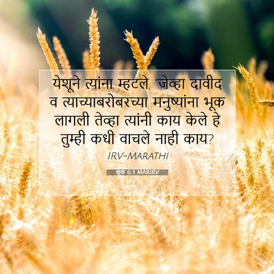 Picture 07 - लूक 6:3 MARIRV - येशूने त्यांना - Bible Verse Picture