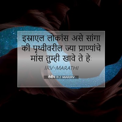 Picture 07 - लेवीय 11:2 MARIRV - इस्राएल लोकांस - Bible Verse Picture