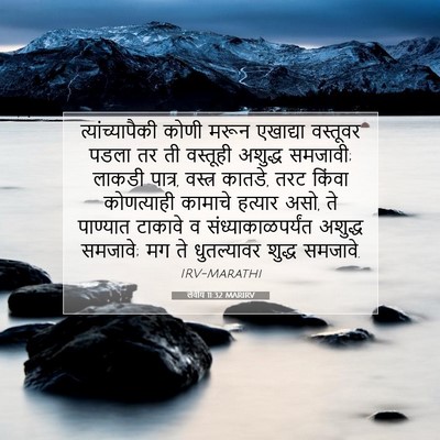 Picture 07 - लेवीय 11:32 MARIRV - त्यांच्यापैकी - Bible Verse Picture