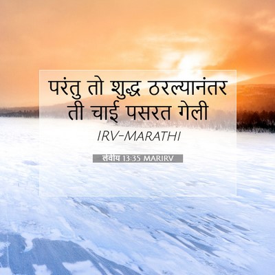 Picture 07 - लेवीय 13:35 MARIRV - परंतु तो शुद्ध - Bible Verse Picture