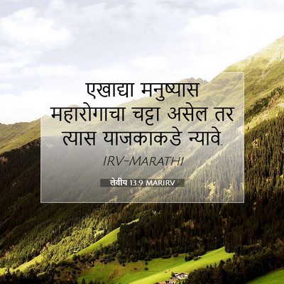 Picture 07 - लेवीय 13:9 MARIRV - एखाद्या मनुष्यास - Bible Verse Picture