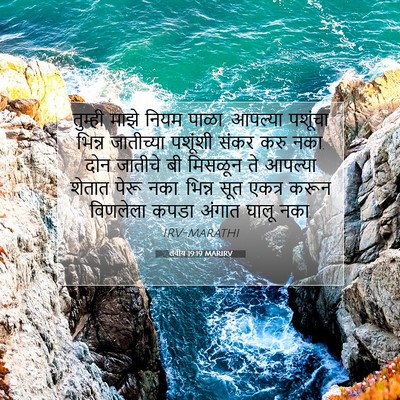 Picture 07 - लेवीय 19:19 MARIRV - तुम्ही माझे नियम - Bible Verse Picture