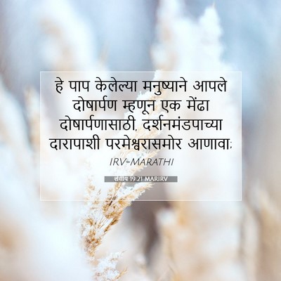 Picture 07 - लेवीय 19:21 MARIRV - हे पाप केलेल्या - Bible Verse Picture