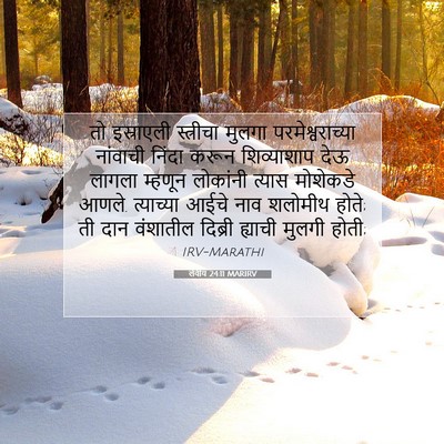 Picture 07 - लेवीय 24:11 MARIRV - तो इस्राएली - Bible Verse Picture