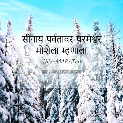 Picture 07 - लेवीय 25:1 MARIRV - सीनाय पर्वतावर - Bible Verse Picture