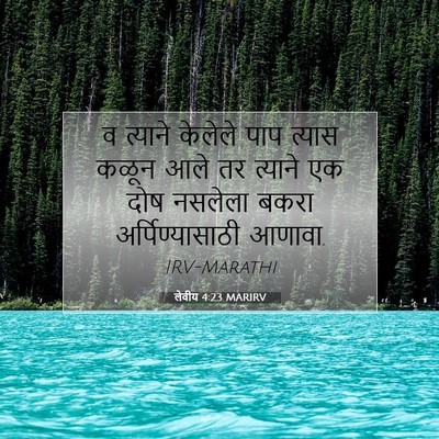 Picture 07 - लेवीय 4:23 MARIRV - व त्याने केलेले - Bible Verse Picture
