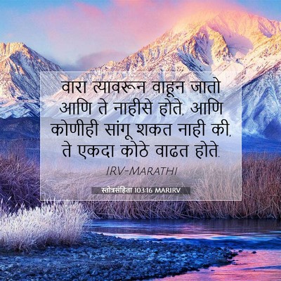 Picture 07 - स्तोत्रसंहिता 103:16 MARIRV - वारा त्यावरून - Bible Verse Picture