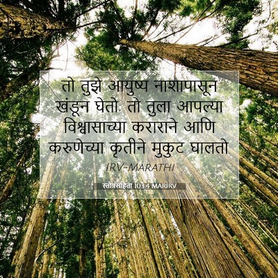 Picture 07 - स्तोत्रसंहिता 103:4 MARIRV - तो तुझे आयुष्य - Bible Verse Picture