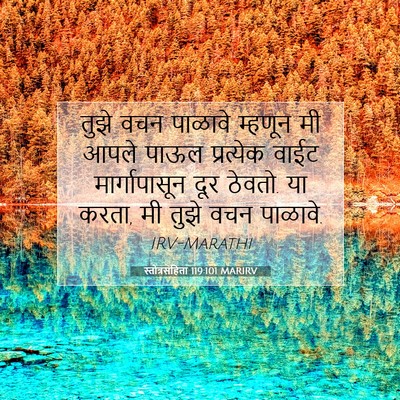 Picture 07 - स्तोत्रसंहिता 119:101 MARIRV - तुझे वचन पाळावे - Bible Verse Picture