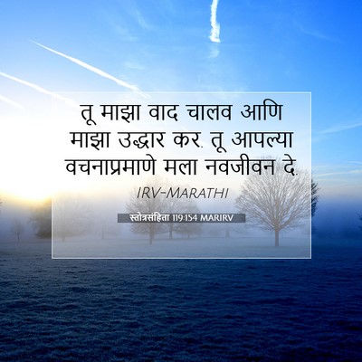 Picture 07 - स्तोत्रसंहिता 119:154 MARIRV - तू माझा वाद चालव - Bible Verse Picture