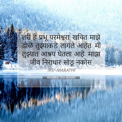 Picture 07 - स्तोत्रसंहिता 141:8 MARIRV - तरी हे प्रभू - Bible Verse Picture