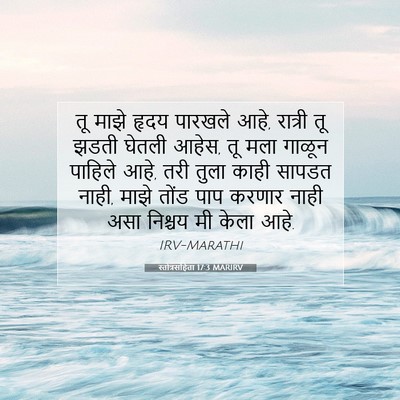 Picture 07 - स्तोत्रसंहिता 17:3 MARIRV - तू माझे हृदय - Bible Verse Picture