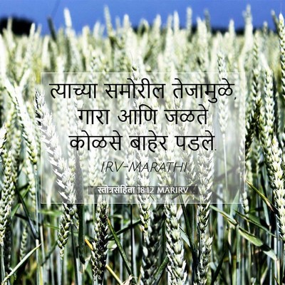 Picture 07 - स्तोत्रसंहिता 18:12 MARIRV - त्याच्या समोरील - Bible Verse Picture