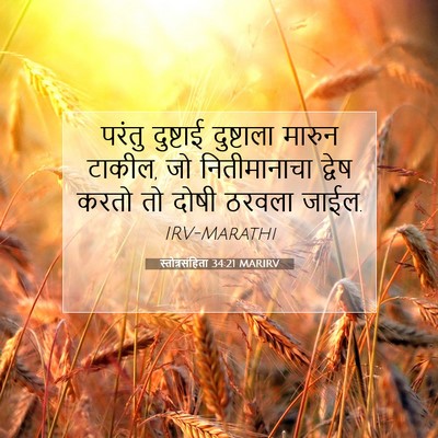 Picture 07 - स्तोत्रसंहिता 34:21 MARIRV - परंतु दुष्टाई - Bible Verse Picture