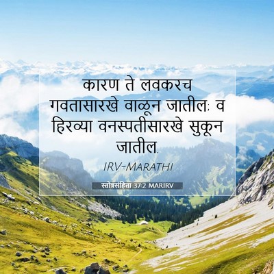 Picture 07 - स्तोत्रसंहिता 37:2 MARIRV - कारण ते लवकरच - Bible Verse Picture