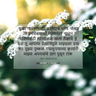 Picture 07 - स्तोत्रसंहिता 51:1 MARIRV - मुख्य गायकासाठी; - Bible Verse Picture