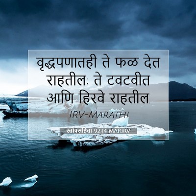 Picture 07 - स्तोत्रसंहिता 92:14 MARIRV - वृद्धपणातही ते फळ - Bible Verse Picture