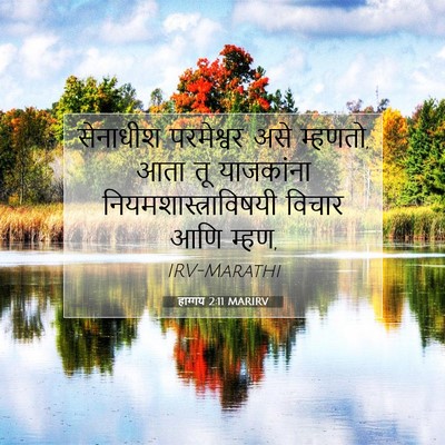 Picture 07 - हाग्गय 2:11 MARIRV - सेनाधीश परमेश्वर - Bible Verse Picture