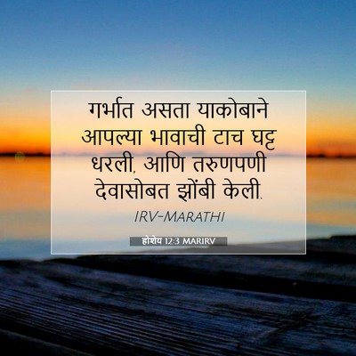 Picture 07 - होशेय 12:3 MARIRV - गर्भात असता - Bible Verse Picture