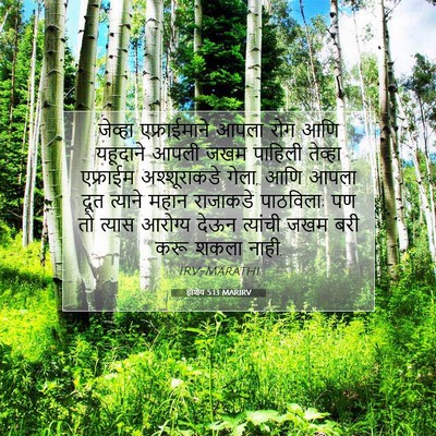 Picture 07 - होशेय 5:13 MARIRV - जेव्हा एफ्राईमाने - Bible Verse Picture