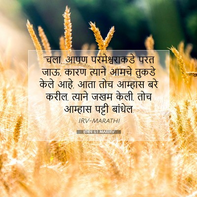 Picture 07 - होशेय 6:1 MARIRV - “चला, आपण - Bible Verse Picture