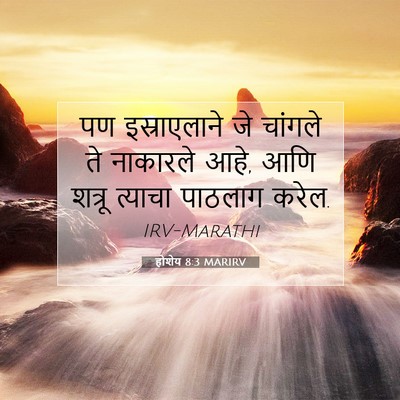 Picture 07 - होशेय 8:3 MARIRV - पण इस्राएलाने जे - Bible Verse Picture