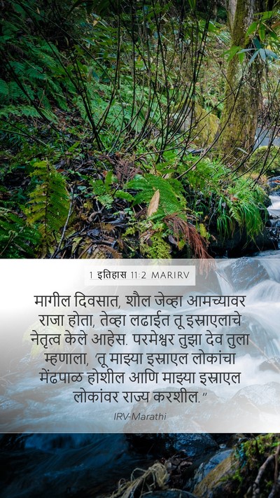 1 इतिहास 11:2 MARIRV Bible Verse Image