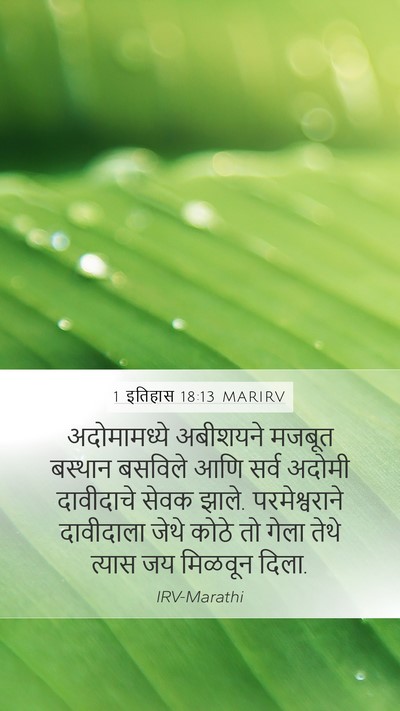 1 इतिहास 18:13 MARIRV Bible Verse Image