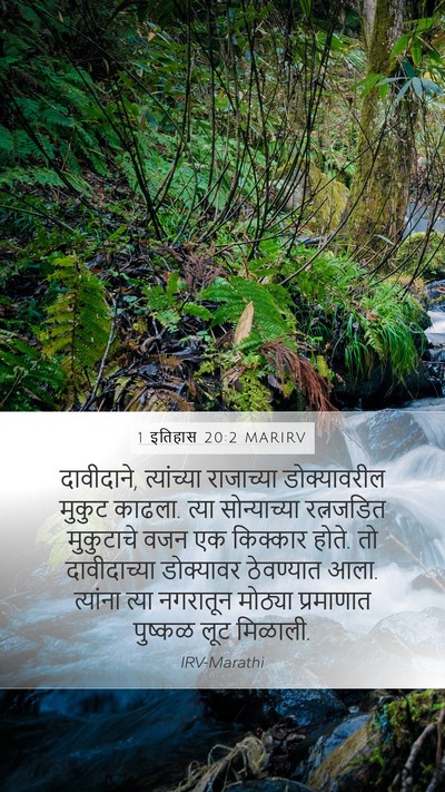 1 इतिहास 20:2 MARIRV Bible Verse Image