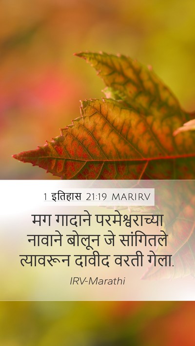 1 इतिहास 21:19 MARIRV Bible Verse Image