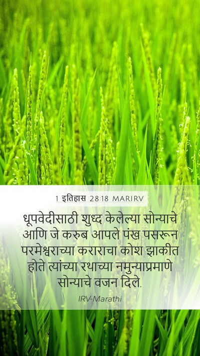 1 इतिहास 28:18 MARIRV Bible Verse Image