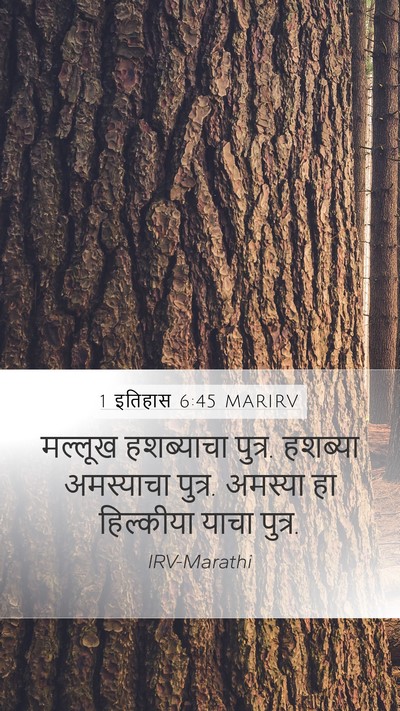 1 इतिहास 6:45 MARIRV Mobile Phone Wallpaper - मल्लूख हशब्याचा - Mobile Bible Verse Wallpaper