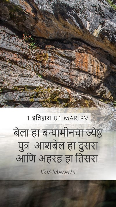 1 इतिहास 8:1 MARIRV Bible Verse Image