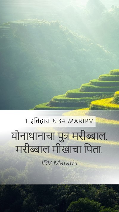 1 इतिहास 8:34 MARIRV Bible Verse Image