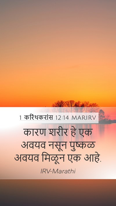 1 करिंथकरांस 12:14 MARIRV Bible Verse Image