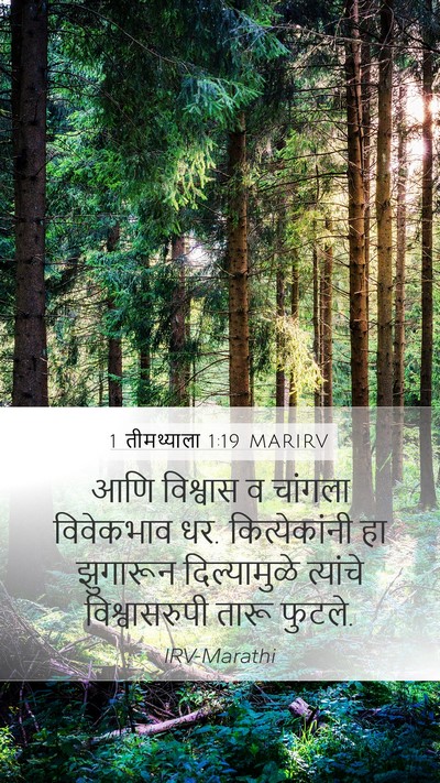 1 तीमथ्याला 1:19 MARIRV Bible Verse Image