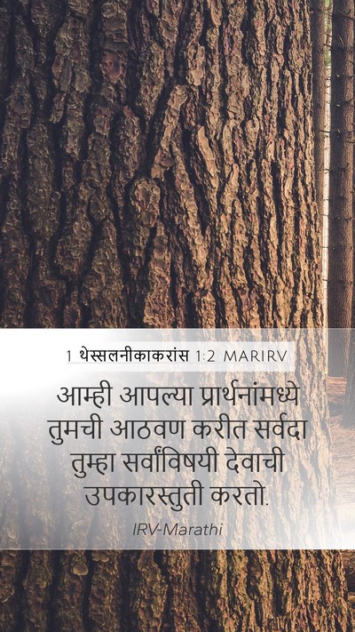 1 थेस्सलनीकाकरांस 1:2 MARIRV Bible Verse Image