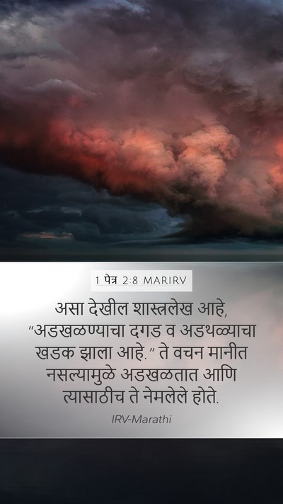 1 पेत्र 2:8 MARIRV Bible Verse Image