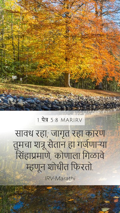1 पेत्र 5:8 MARIRV Bible Verse Image
