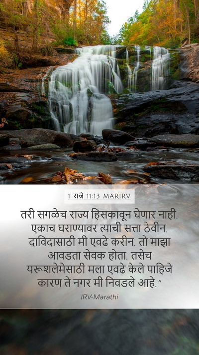 1 राजे 11:13 MARIRV Bible Verse Image