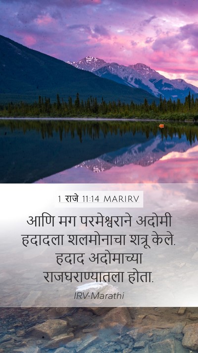 1 राजे 11:14 MARIRV Bible Verse Image