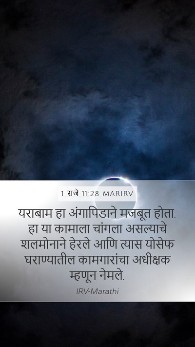1 राजे 11:28 MARIRV Bible Verse Image
