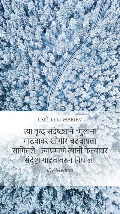 1 राजे 13:13 MARIRV Bible Verse Image