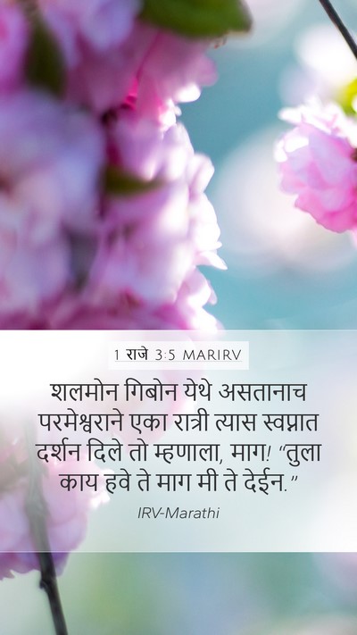 1 राजे 3:5 MARIRV Bible Verse Image